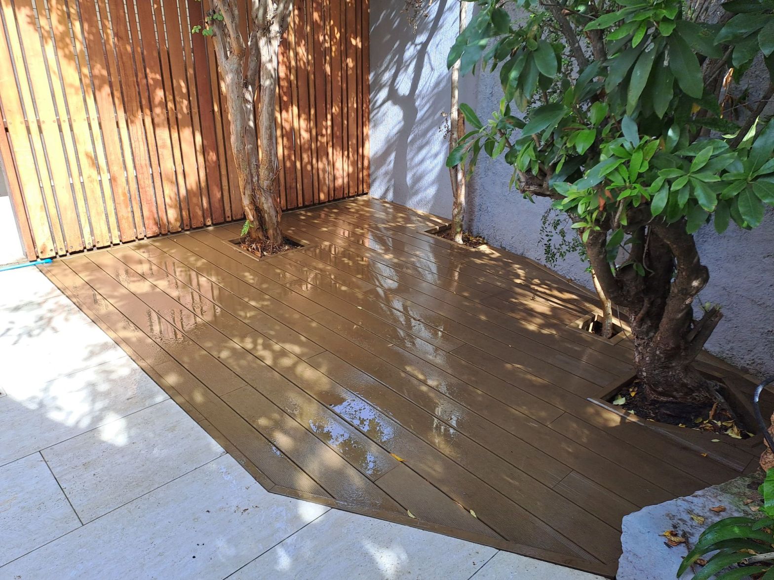Construcción de terraza con WPC